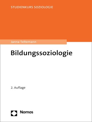 cover image of Bildungssoziologie